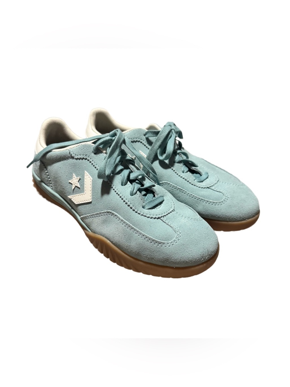 Converse Run Star Trainer Women's 7 Sneaker Vernal Pool Suede Lace Up Sneaker